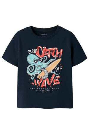 T-shirt donkerblauw