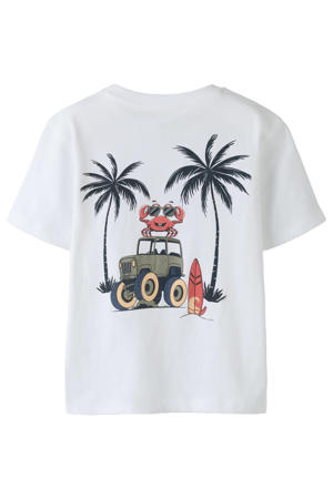 T-shirt met backprint wit