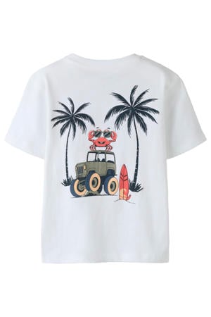 T-shirt met backprint wit