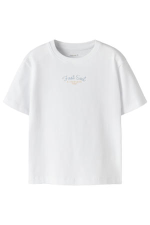 T-shirt met backprint wit
