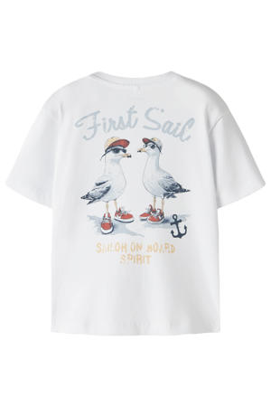 T-shirt met backprint wit