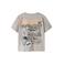 NAME IT MINI T-shirt met backprint grijsbruin