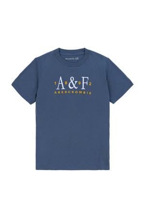 jersey T-shirt donkerblauw