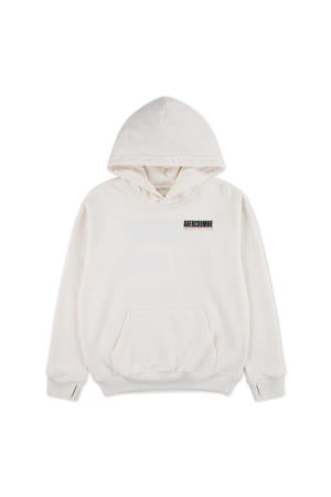 hoodie met backprint wit