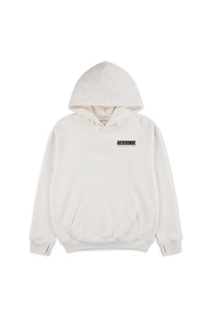 hoodie met backprint wit