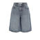 NOISY MAY Curve denim baggy regular waist bermuda short medium blue denim