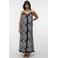VERO MODA CURVE maxi jurk met zebraprint zwart