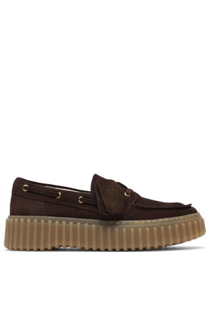 suède bootschoenen donkerbruin