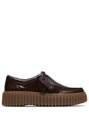 Torhill Bee lakleren veterschoenen donkerbruin