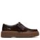 Clarks Torhill Bee lakleren veterschoenen donkerbruin