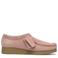 Clarks Wallabee evo suède veterschoenen lichtroze