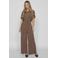 VILA high waist broek bruin