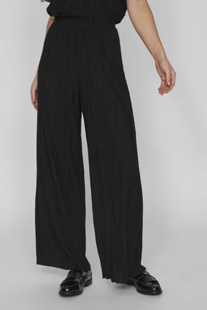 high waist casual broek zwart