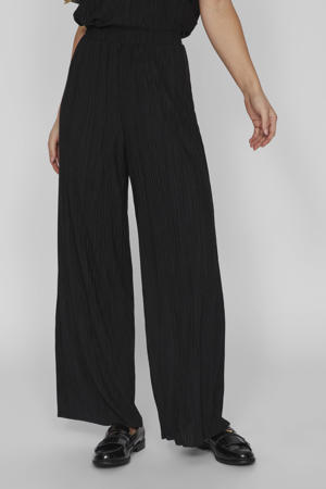 high waist casual broek zwart