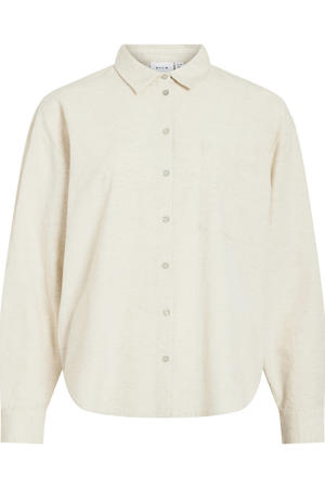 blouse met linnen zand