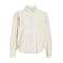 VILA blouse met linnen zand