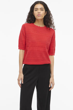 top rood gebreid