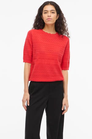 top rood gebreid