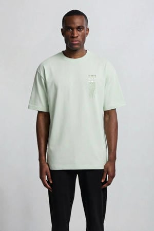 relaxed T-shirt lichtgroen