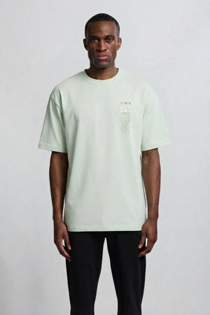 relaxed T-shirt lichtgroen