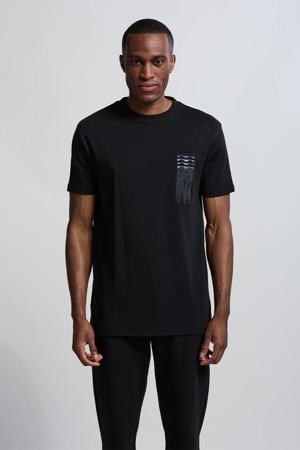 relaxed T-shirt zwart
