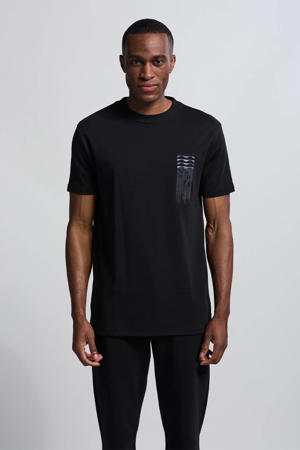 relaxed T-shirt zwart