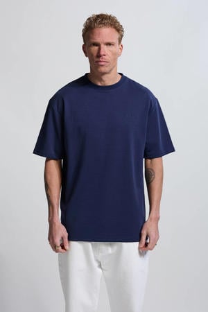 relaxed T-shirt donkerblauw