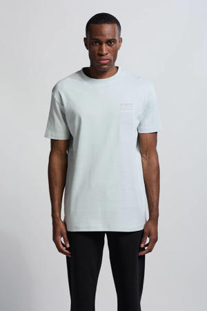 relaxed T-shirt lichtgrijs