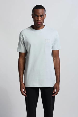 relaxed T-shirt lichtgrijs