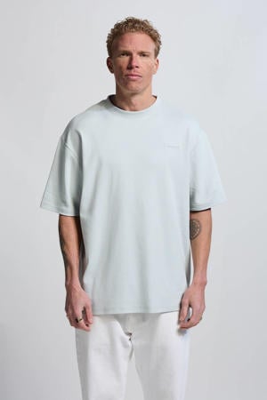 relaxed T-shirt lichtgrijs