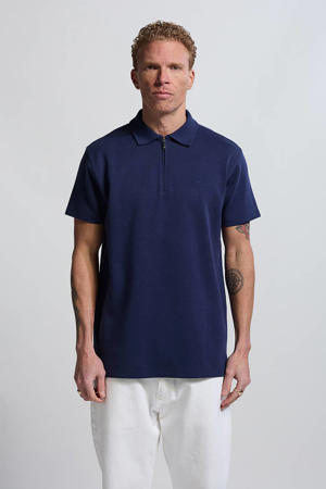 regular polo donkerblauw