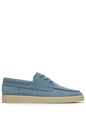 suède bootschoenen blauw
