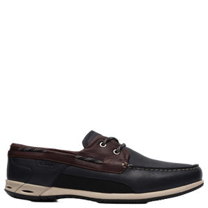 Orson Sail leren bootschoenen donkerblauw
