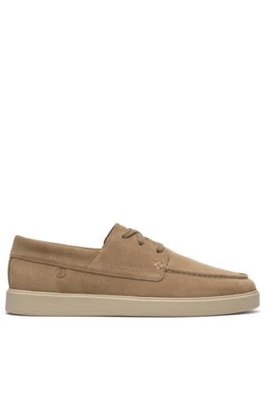 suède bootschoenen beige