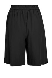 thumbnail: VILA high waist bermuda short met linnen zwart