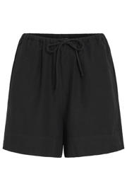 thumbnail: VILA regular high waist casual short met linnen zwart