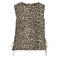 VILA mouwloze top met panterprint beige