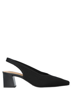 New Paris slingback pumps blokhak zwart