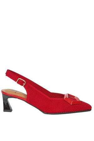 slingback pumps rood