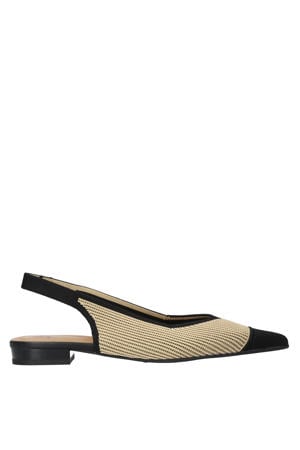 Marni slingback loafers beige/zwart