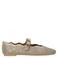 Kurt Geiger Wavy Mayfair Ballet leren ballerina's met strass goud