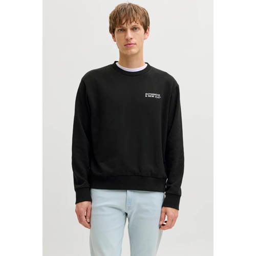 JJ REBEL sweater met backprint zwart afbeelding