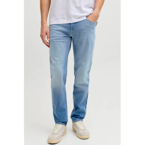 JJ REBEL JREBADAM JJCRAFT tapered jeans light blue denim afbeelding