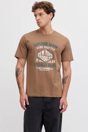 regular T-shirt bruin