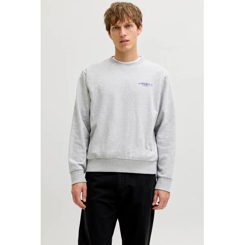 JJ REBEL sweater met backprint grijs afbeelding