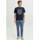 JJ REBEL regular T-shirt donkerblauw