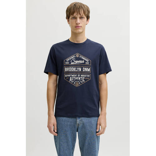 JJ REBEL regular T-shirt donkerblauw afbeelding