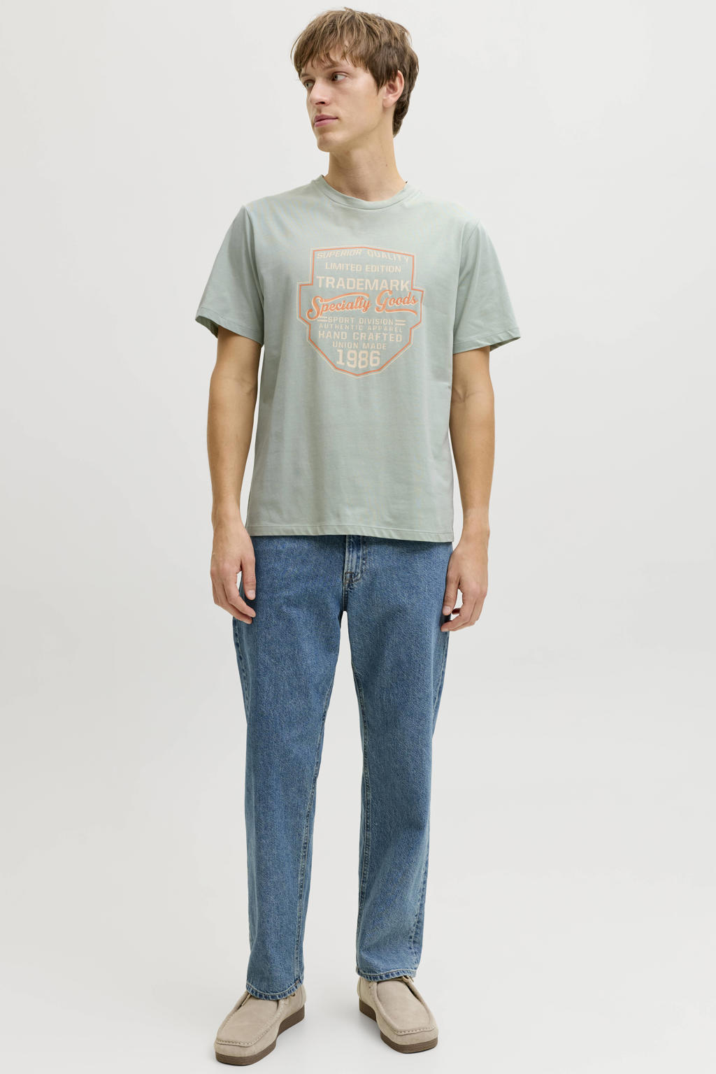 JJ REBEL regular T-shirt lichtgroen