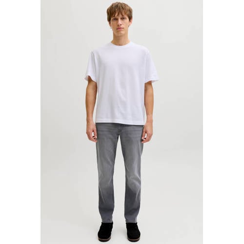 JJ REBEL JREBADAM JJCRAFT tapered jeans grey denim afbeelding
