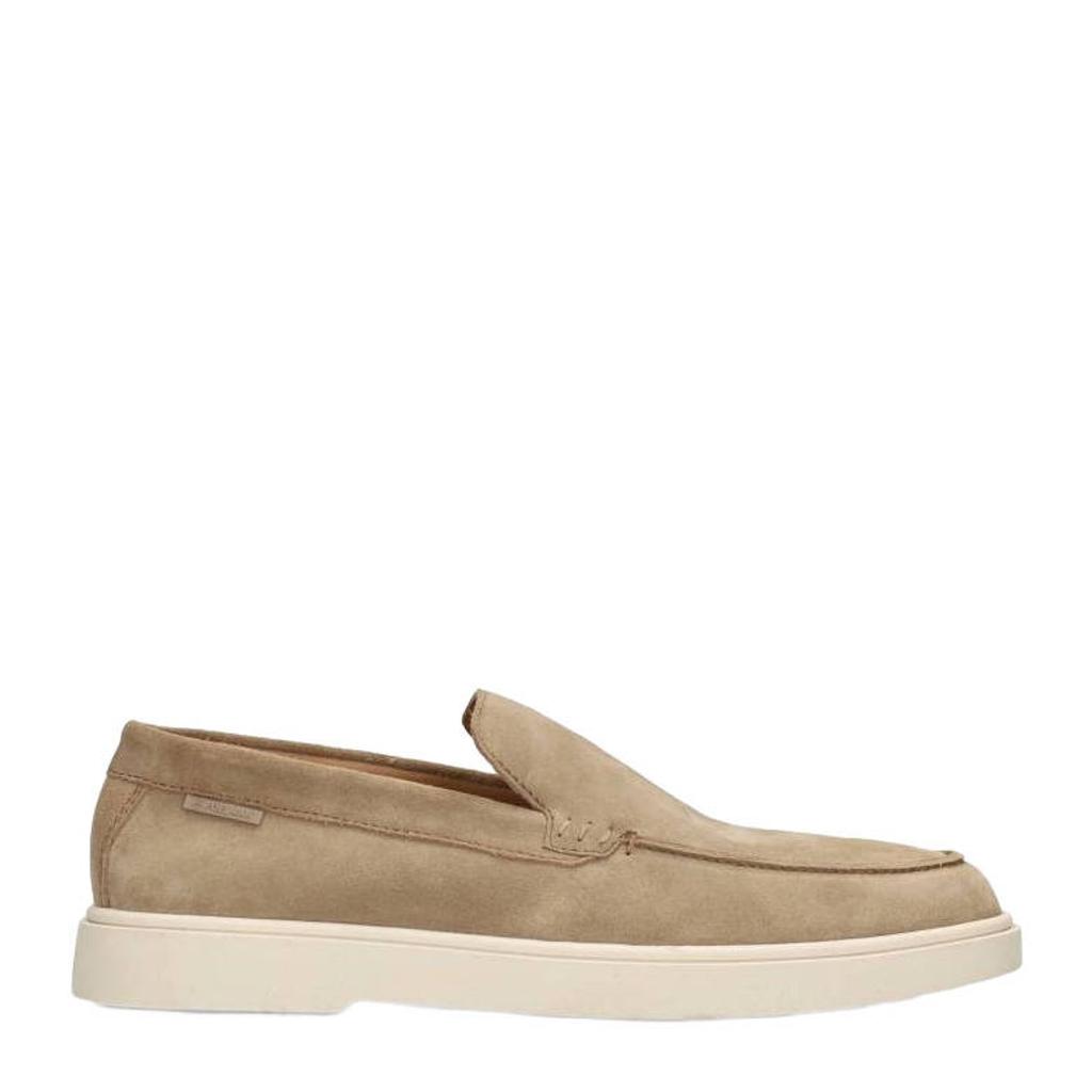 Lichtbruine heren Poelman Mason suède loafers